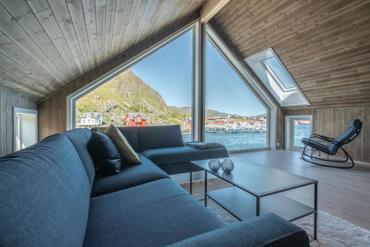 Seafront New Cabin In Lofoten Ballstad Extérieur photo