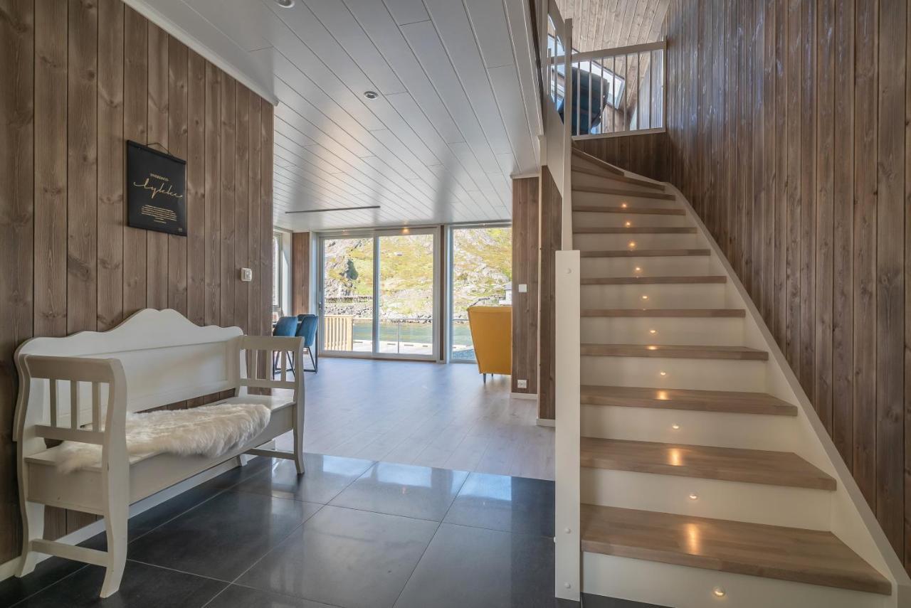 Seafront New Cabin In Lofoten Ballstad Extérieur photo
