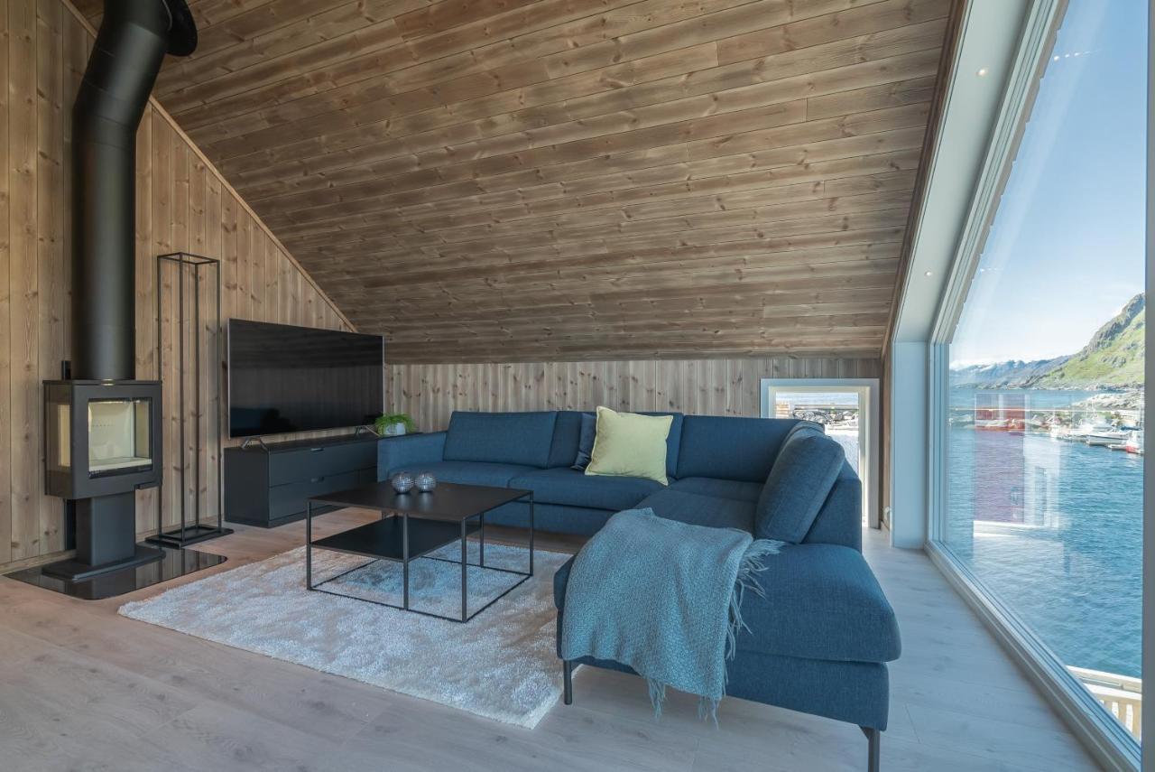 Seafront New Cabin In Lofoten Ballstad Extérieur photo