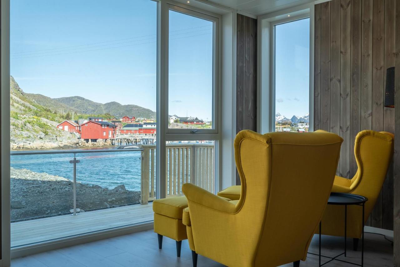 Seafront New Cabin In Lofoten Ballstad Extérieur photo