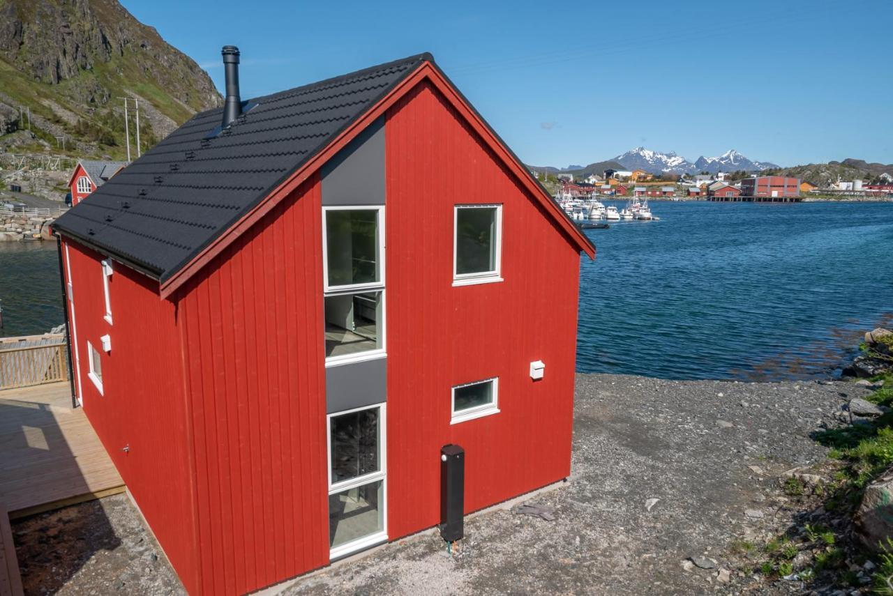 Seafront New Cabin In Lofoten Ballstad Extérieur photo